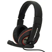 Esperanza EH118 Kopfhörer Mit Mikrofon Sonata Schwarz Rot Binaural,