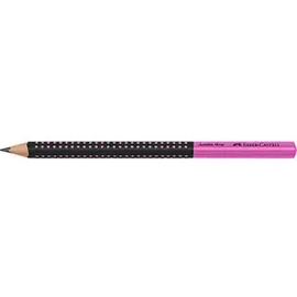Faber-Castell Bleistift Jumbo Grip 1 St. schwarz/pink