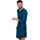TRIGEMA Pyjama TRIGEMA "TRIGEMA Herren-Nachthemd aus Biobaumwolle (kbA)", Herren, Gr. M, blau (saphir, c2c), 100% Baumwolle (Bio-Baumwolle kbA), Basic, Homewear-Sets Pyjama