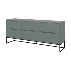 Sideboard  Linera , grün , Maße (cm): B: 176 H: 76 T: 43