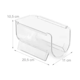 Relaxdays Flaschenhalter 3er Set transparent