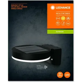LEDVANCE ENDURA STYLE SOL WALLCIRCLE6WBK LEDV 4058075392762 Solar-Außenwandleuchte mit Bewegungsmel