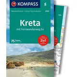 Kompass Karten GmbH KOMPASS Wanderführer Kreta mit Weitwanderweg E4, 75 Touren mit Extra-Tourenkarte