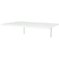 [en.casa] Wandklapptisch Klepp 72x45cm Klappbarer Esstisch Bartisch platzsparend Küchentisch zur Wandmontage Mehrzwecktisch Weiß