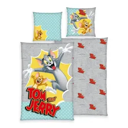 Herding Bettwäsche-Set  Tom und Jerry , mehrfarbig , Maße (cm): B: 135 H: 1