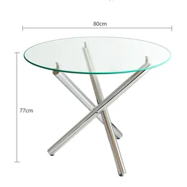 stilvora Esstisch Ø 120 cm silber