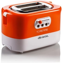 Ariete 159 Toasttime, Weißer Toaster 2 Scheiben 9 Bräunungsstufen, 700 W