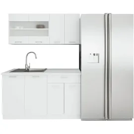 VCM Küchenzeile Esilo 140 cm weiß