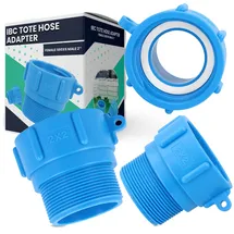 Instalguru IBC Tank Adapter 2 Zoll blau