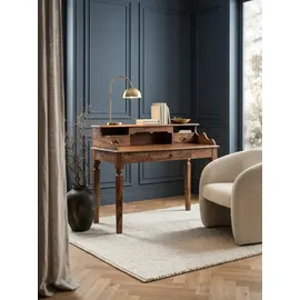 KADIMA DESIGN Landhaustisch aus Sheesham-Holz, Vintage-Look, mit 3 Schubladen, praktisch und stilvoll.