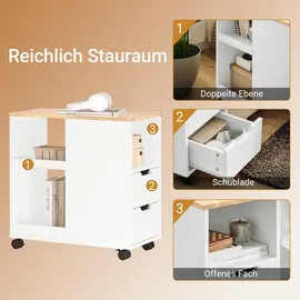SoBuy Druckertisch 30x60x60 cm Weiß