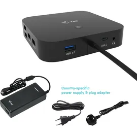 iTEC i-tec USB-C HDMI DP Docking Station mit Power Delivery 100W + 112W Univ. Char.