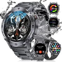 Smartwatch Herren mit Telefonfunktion Armbanduhr Sportuhr Gym Fitnessuhr