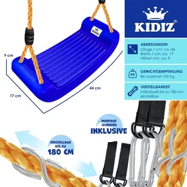 Kidiz Schaukel Kinderschaukel Set Blau
