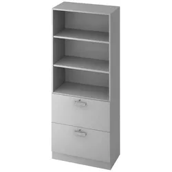 HAMMERBACHER Regalschrank 7300 NU, V7300/5/5/NU lichtgrau