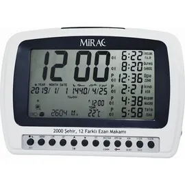 MIRAC Ramazan Azan-Gebetsuhr/Otomatik Ezan Saati - Grau