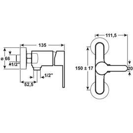 CORNAT Brause-Einhebelmischer GAIA