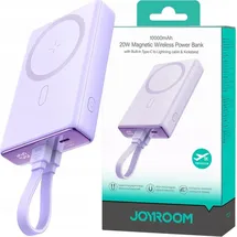 Joyroom JR-PBM01 10000 mAh 20 W Violett + Lightning auf USB-C Kabel – Lila