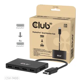 Club 3D CSV-7400 DisplayPort Adapter 22 cm Schwarz