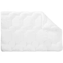 ZOLLNER Kinderbettdecke, Füllung: 100% Polyester, 100 x 135 cm, 100% Polyester, vom Hotelwäschespezialisten weiß 100 cm x 135 cm