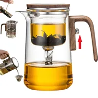 DRNKNSTX Enchanti Teekanne, Kreative Hexerei Magie Glas Teekanne, Abnehmbarer loser Tee Glas Tee-Ei, Ideal für Tee-Maker -18 oz (ca. 530 ml)