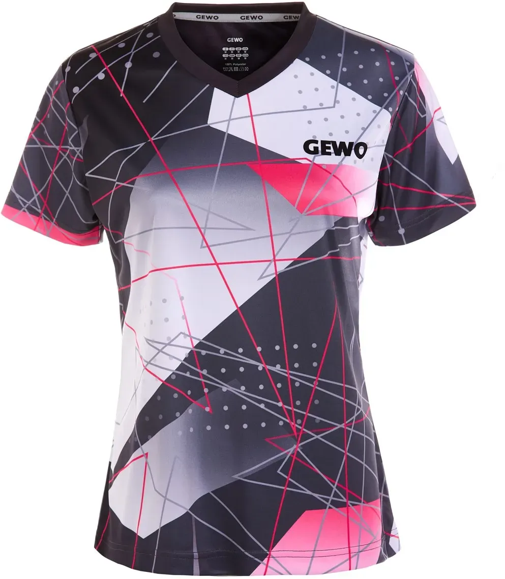 Gewo Hemd Lady Lugo schwarz/pink 44 XL - 44/XL