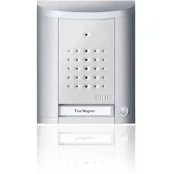 Ritto Entravox Türstation Audio, 1 WE, silbereloxiert, 1 Klingeltaste, 1 Namensschild