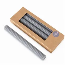 Boltze Classic Stabkerze 25 cm grau 4 St.