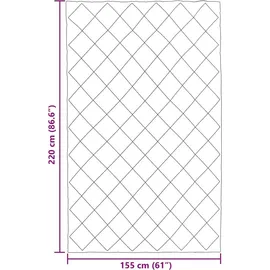 vidaXL Winterbettdecke Schwarz 155 cm Mikrofaser