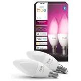 Hue B39 Candle - E14 bulb - White and color ambiance - 2 pack