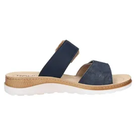 ROHDE Damen Pantolette mit schöner Zierschnalle und Klettverschluss Baviera 1301, Größe:41 EU,