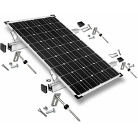 Befestigungs-Set für 1 Solarmodul - Wellethernit- und Blechdach für Solarmodule mit 40mm Rahmenhöhe