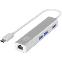 LevelOne Adapter 4 Port 3xUSB-C 3.0, 1x GE Port