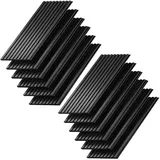 Vicco Wandpaneele Akustik Eiche Schwarz 12 St. 12 x 12 x 1,5 cm