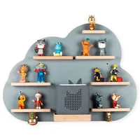 BOARTI Kinderregal Wolke Holz grau