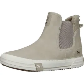 Mustang Damen Stiefelette Schlupfstiefelette Sneaker Stretcheinsatz 1410-601, Größe:38 EU, Farbe:Beige - 38