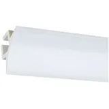 PROVISTON Licht Stuckleiste 60 x 97 x 2000 mm Moderne LED Deckenleiste Klassisches Profil Hochwertige Deckenleiste Kunststoff Weiß Wasserfest, Robust und Langlebig