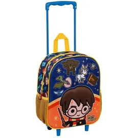 HARRY POTTER Crest-Kleiner 3D Rucksack mit Rädern, Orange, 26 x 34 cm, Kapazität 12,5 L