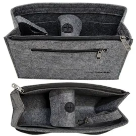 Dune Design DuneDesign Taschenorganizer Filz Tasche Innentasche Grau