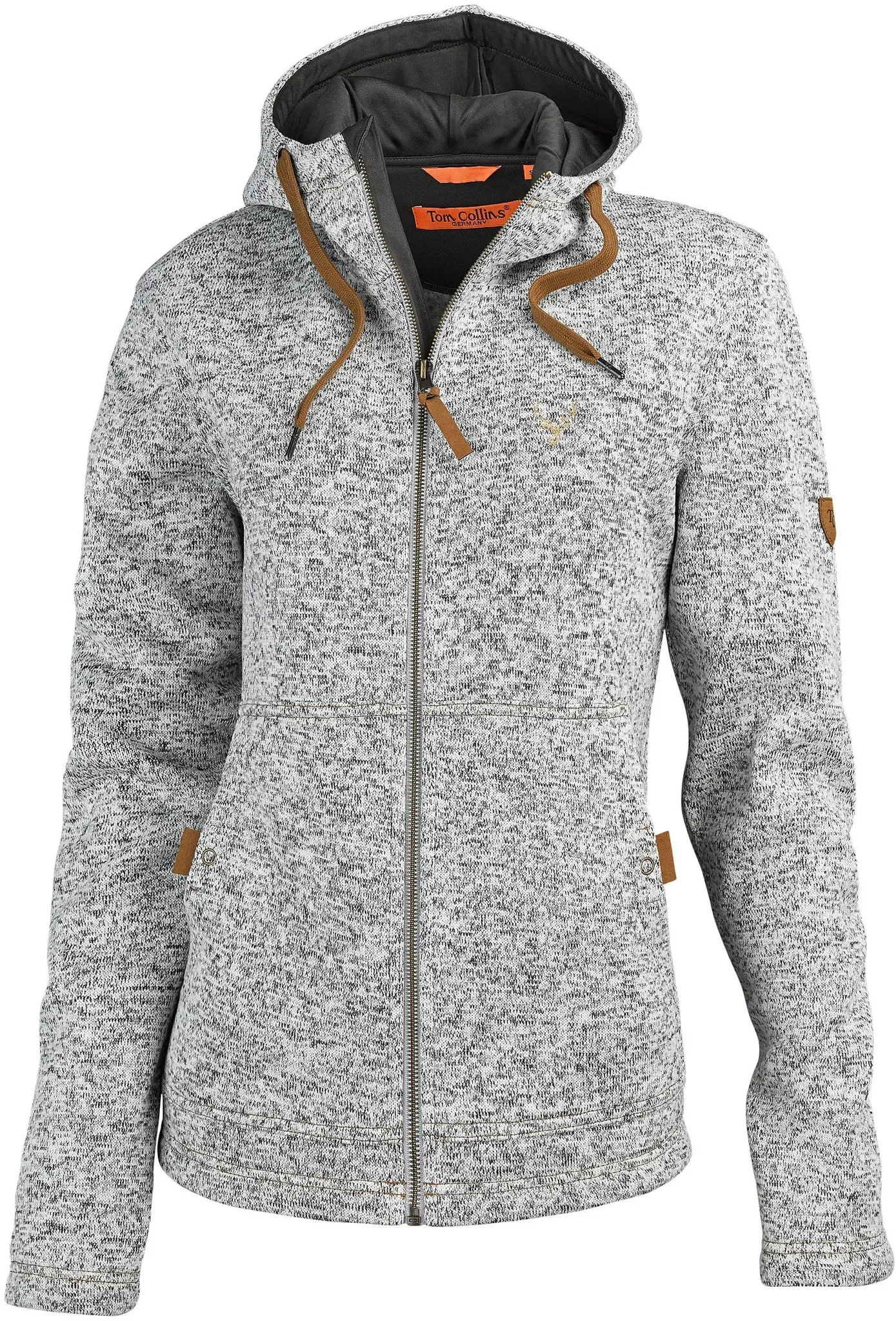 Tom Collins Damen-Strickfleecejacke, himbeere, 38