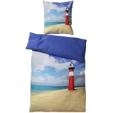 Sanilo Leuchtturm Blau 135 x 200 cm + 80 x 80 cm