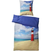 Sanilo Leuchtturm Blau 135 x 200 cm + 80 x 80 cm