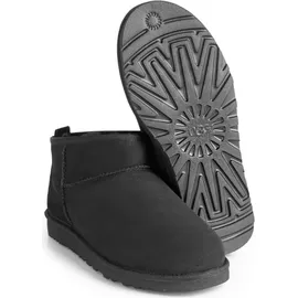 UGG Australia UGG Klassische Ultra-Mini-Wildlederhausschuhe, Schwarz 40 EU - Schwarz