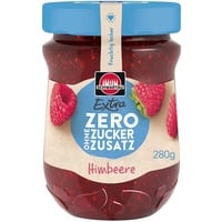 Schwartau Extra Zero Himbeere, Fruchtaufstrich ohne Zuckerzusatz, 12 kcal pro 25g, 280g