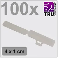 TRU Components TC-12888600 T24CA082 Zeichenträger Beschriftungsfläche: 9.5 x 41.5