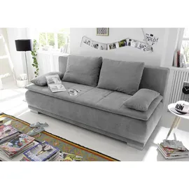 ed exciting design ED Lifestyle Luigi Lux 3DL Schlafsofa Holzwerkstoff/Bonell - 2 Armlehnenkissen