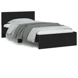 vidaXL Bettgestell 100 x 200 cm Schwarz