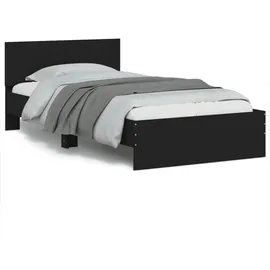 vidaXL Bettgestell 100 x 200 cm Schwarz