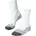 Laufsocken 3er Pack Weiß/Grau 46-48