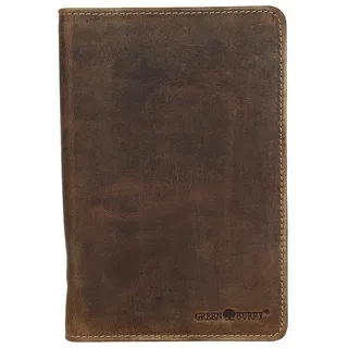 GREENBURRY Vintage Leder Stifteetui Federmäppchen Stiftemappe Mäppchen 1574-25